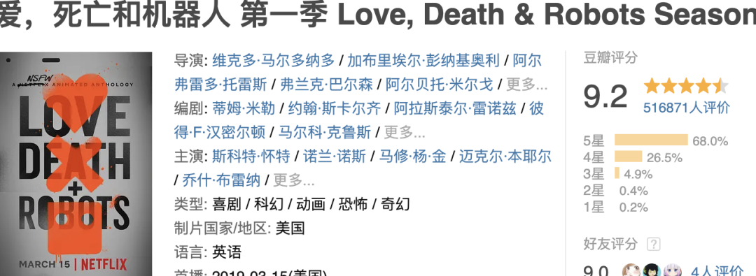 Netflix出品的成人动画，太过瘾了