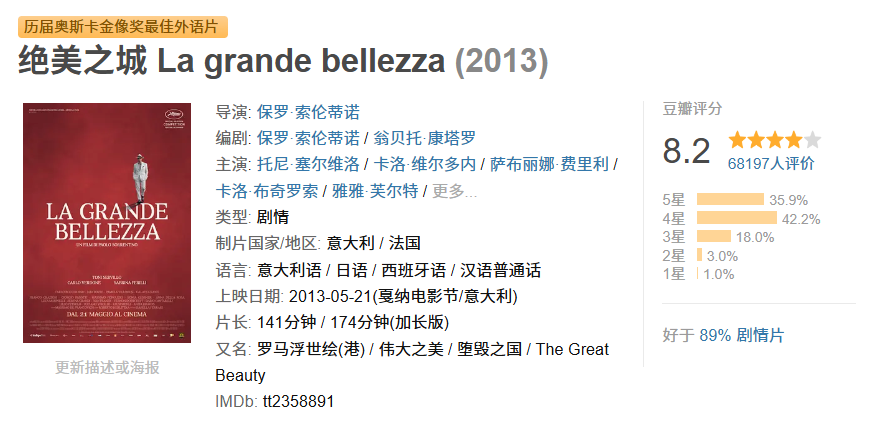 太美了，这部横扫奥斯卡的神作刷新三观